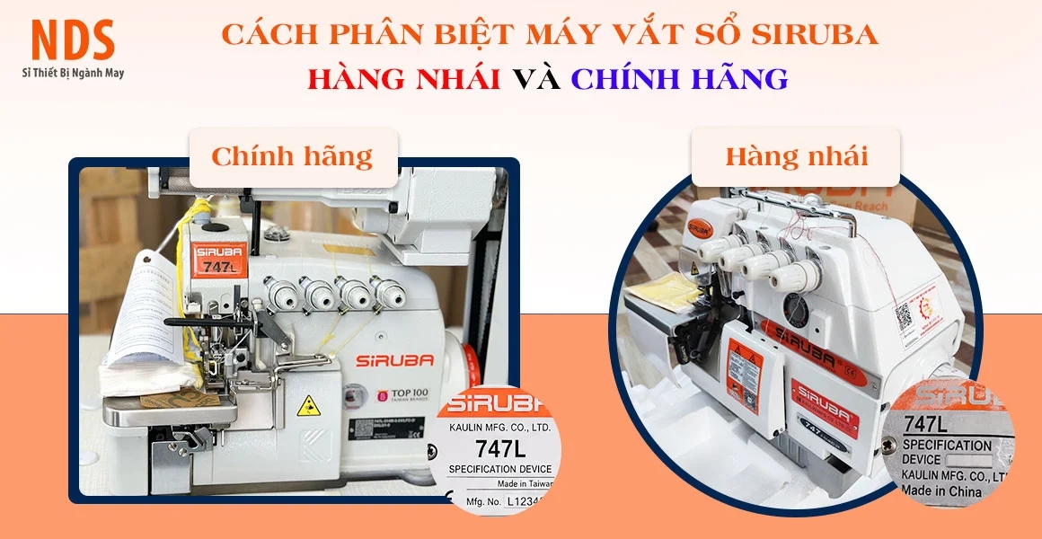 Cách Phân Biệt Máy Vắt Sổ Siruba Hàng Nhái Và Chính Hãng Chuẩn Xác