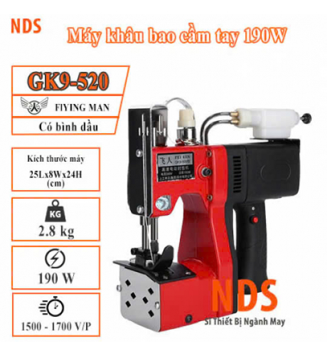 Máy May Bao GK9-520 Một Kim Một Chỉ Có Bình Dầu