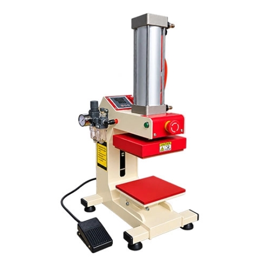 Máy Ép Nhiệt Khí Nén Bán Tự Động Liền Trục 1 Mâm
