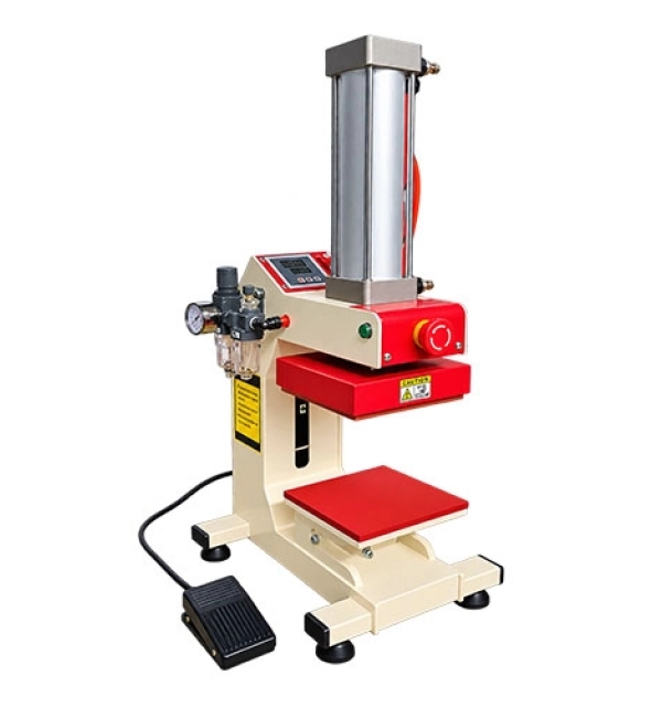 Máy Ép Nhiệt Khí Nén Bán Tự Động Liền Trục 1 Mâm