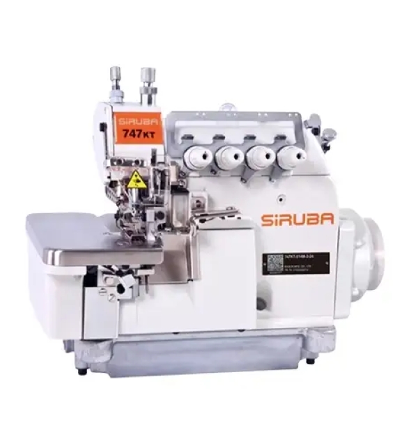 Máy Vắt Sổ 4 Chỉ Cào Bước Siruba 747KT-514M-3-2 – Chuyên May Hàng Dày