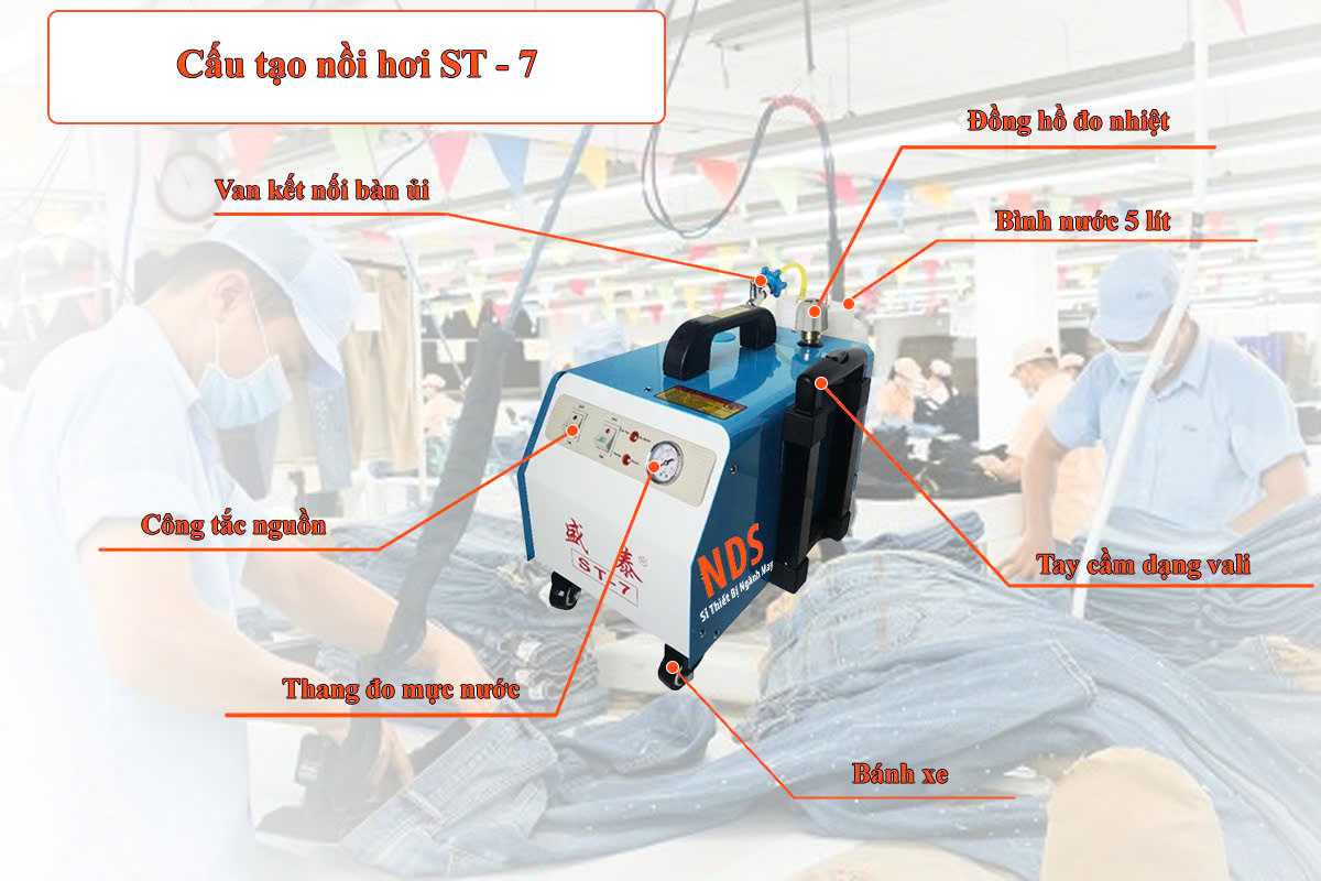 Bàn ủi nồi hơi ST-7 công suất 3 W