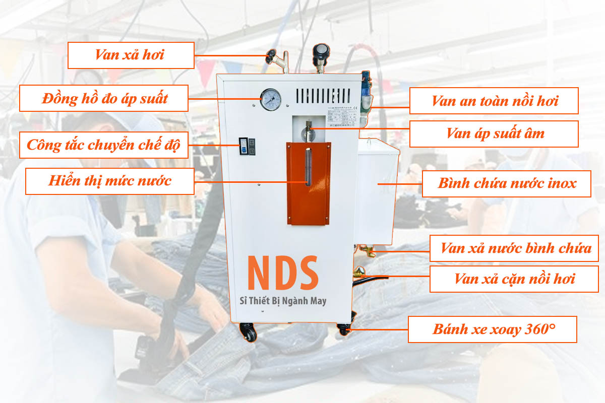 Chi tiết nồi hơi bàn ủi Sertol