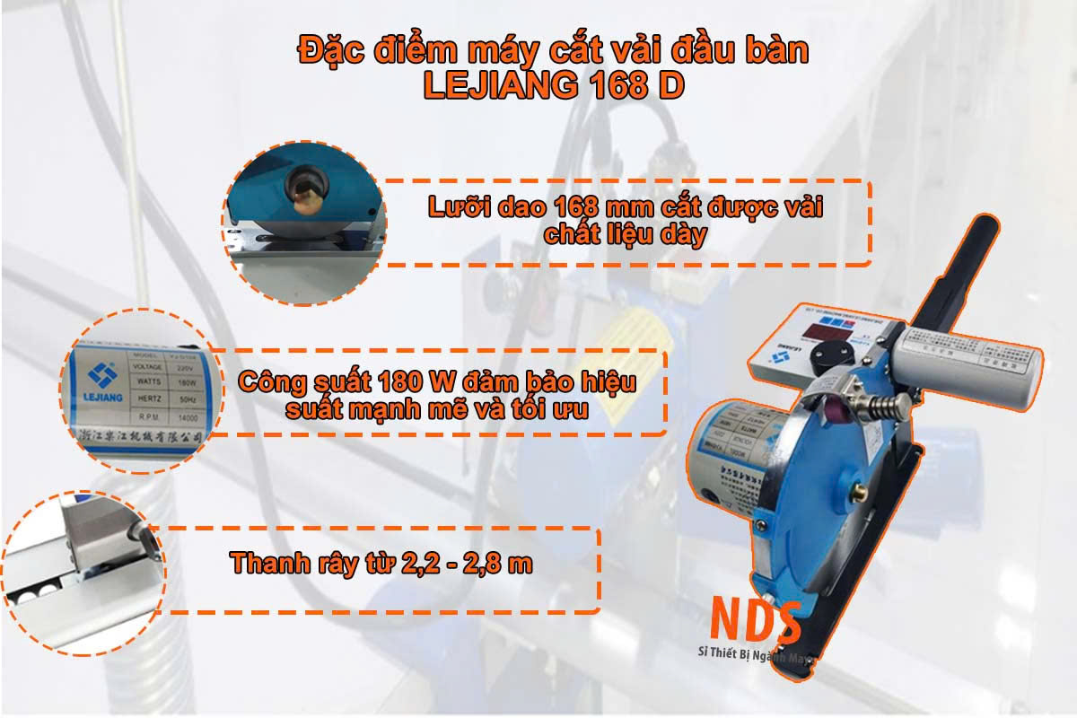 Máy cắt vải đầu bàn Lejiang YJ-168D