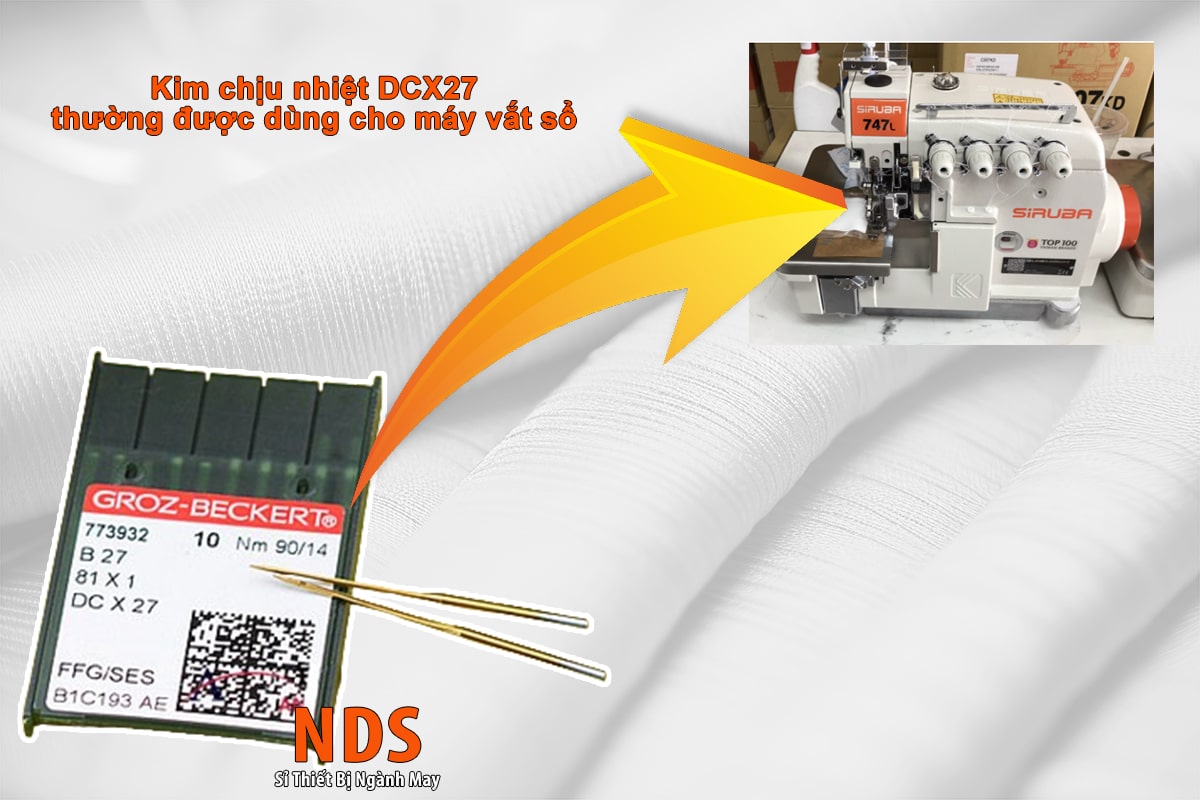 Kim chịu nhiệt Groz-Beckert B 21 (DCx27) cho máy vắt sổ