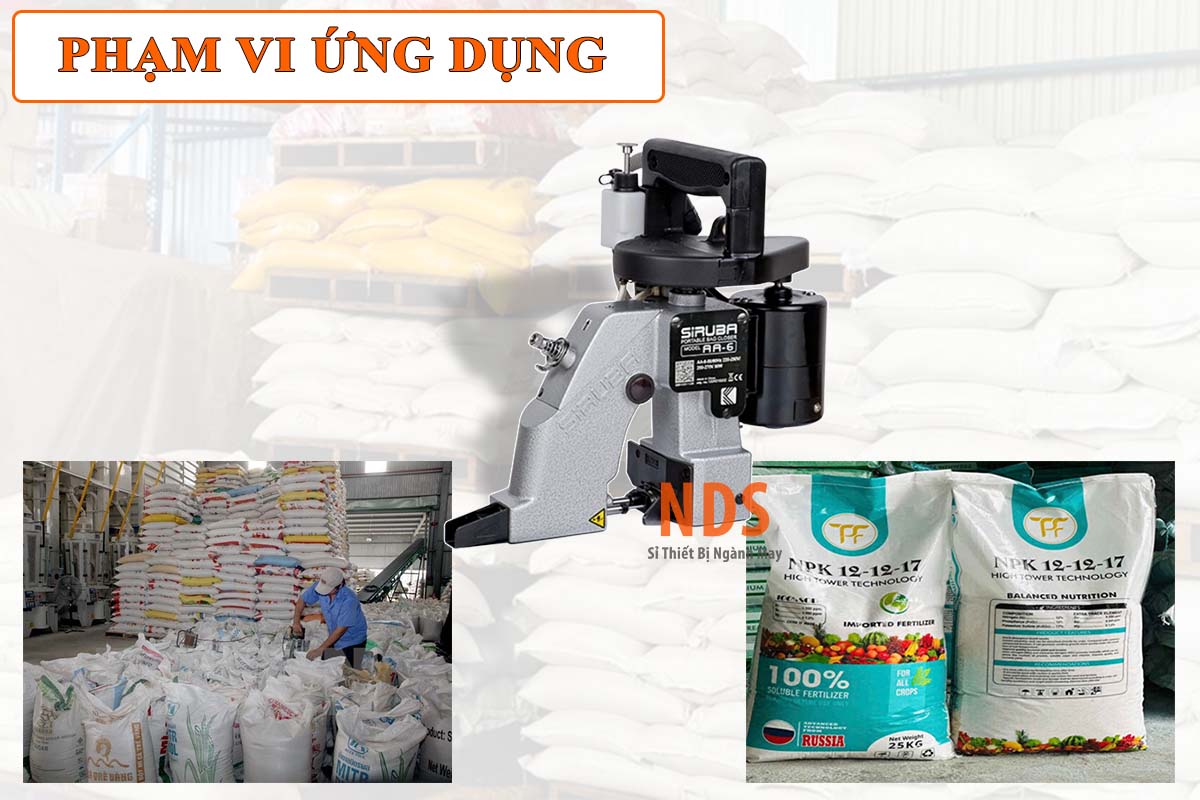 Ứng dụng thực tiễn máy may bao Siruba