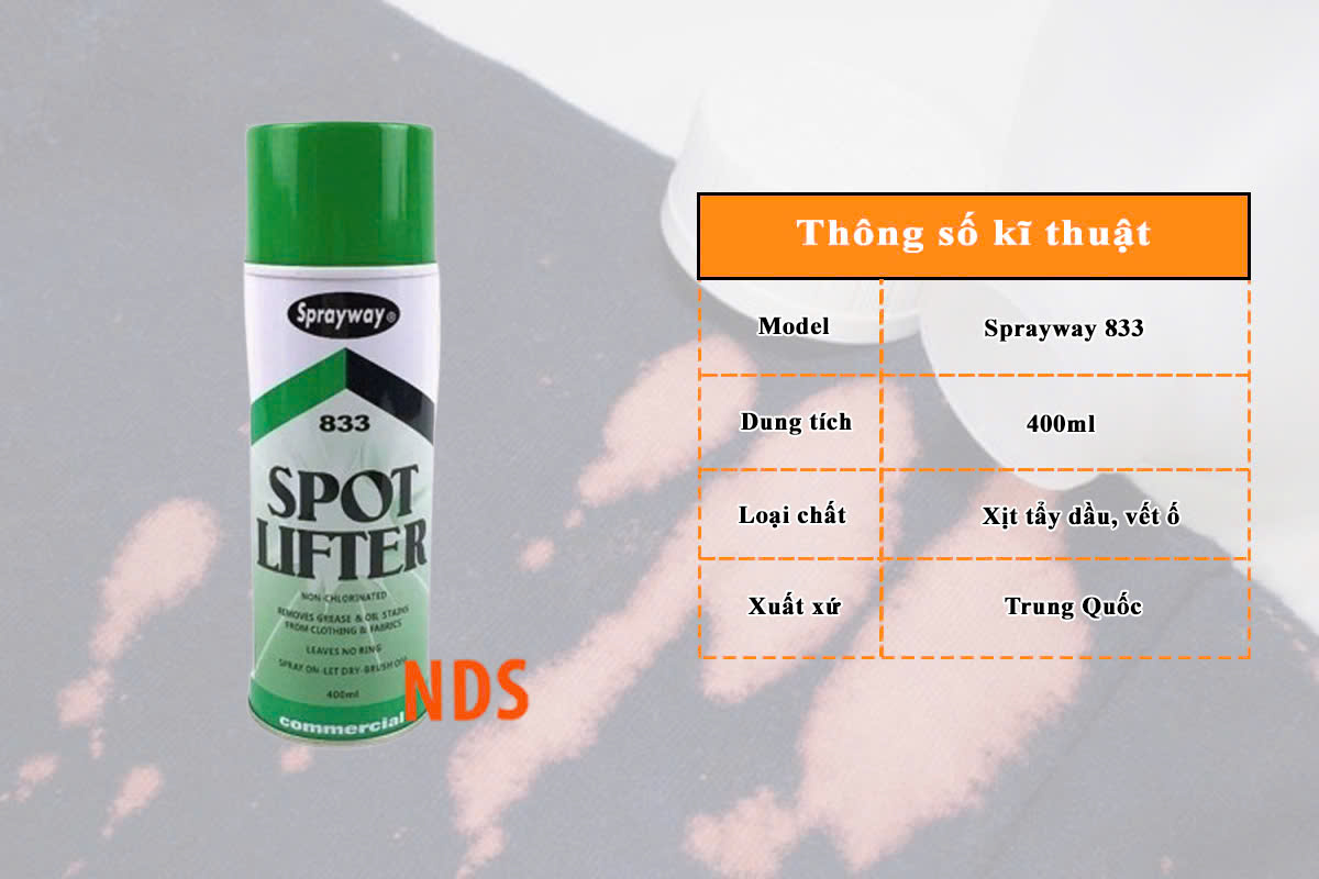Chất xịt tẩy dầu Sprayway 833