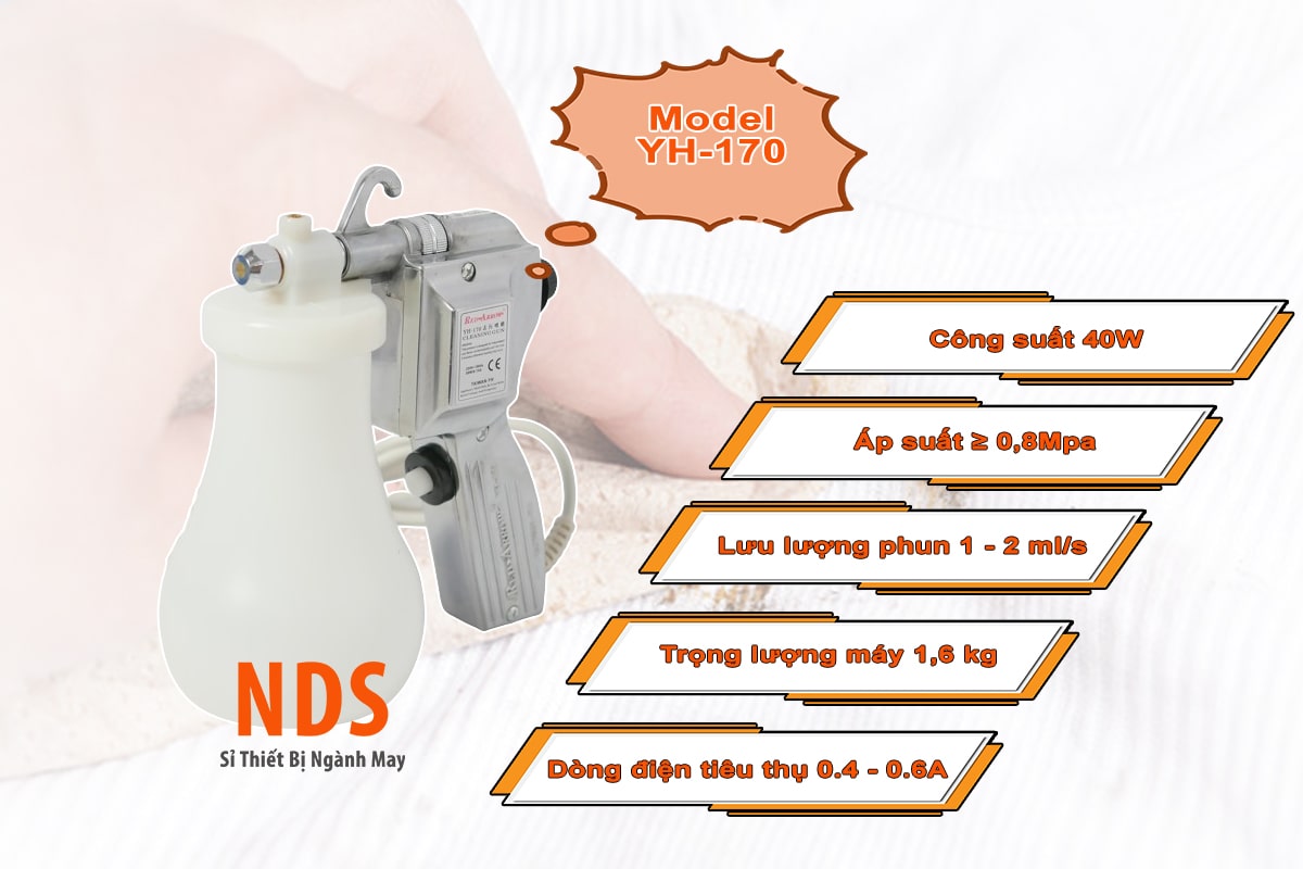 Thông số kỹ thuật máy bắn tẩy vết bẩn YH-170