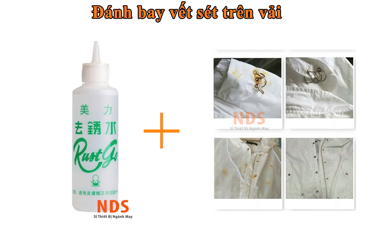 Tẩy vết gỉ sét trên vải hiệu Rust Go