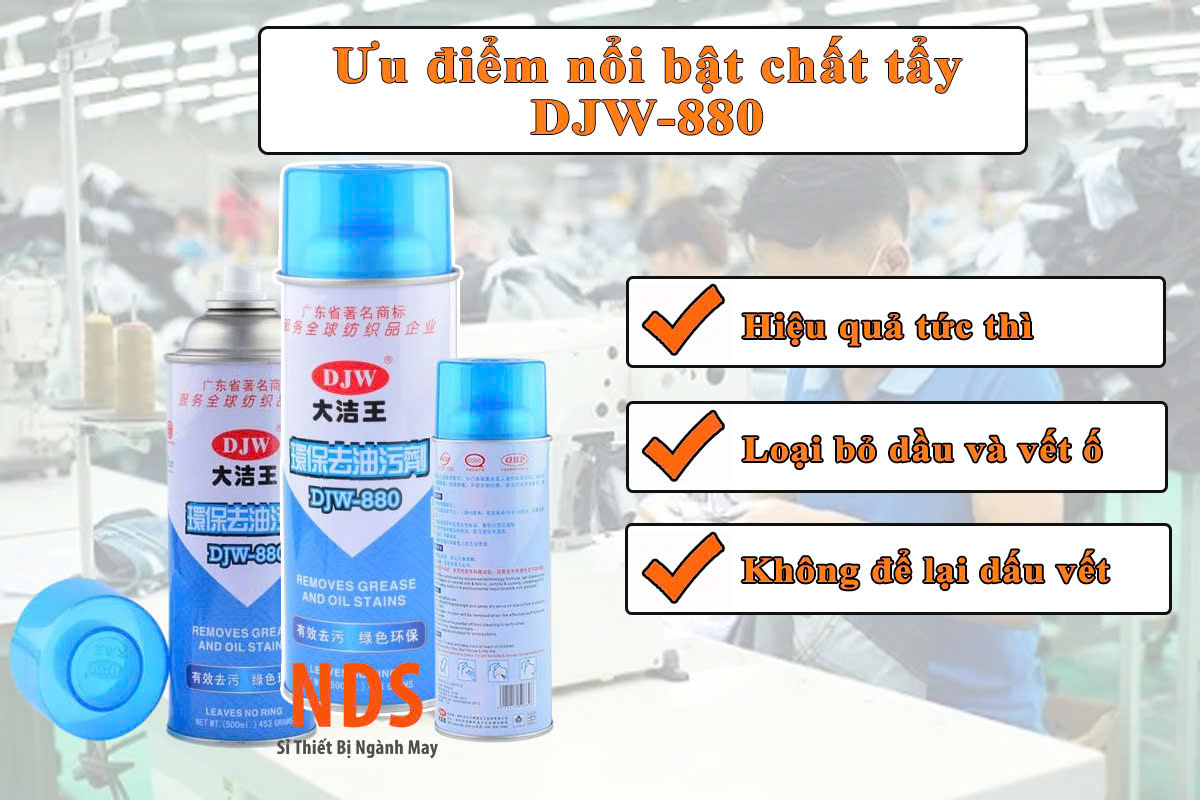 Chai xịt tẩy dầu và vết ố DJW-880