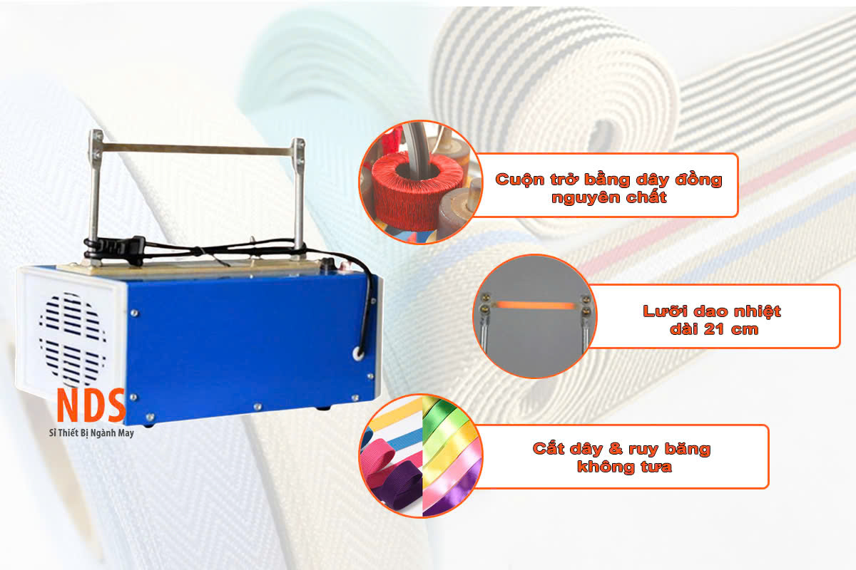Ưu điểm máy cắt dây đai nhiệt cơ 21cm