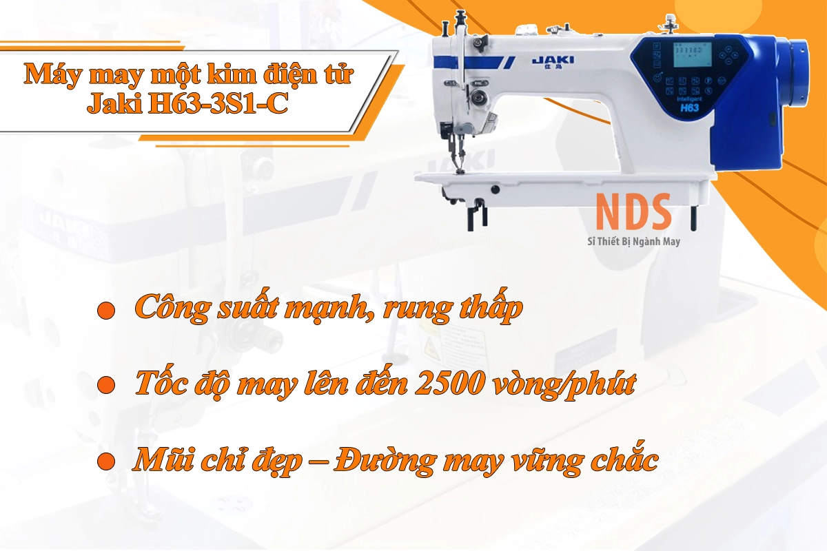 Đặc điểm máy may một kim điện tử Jaki H63-3S1-C