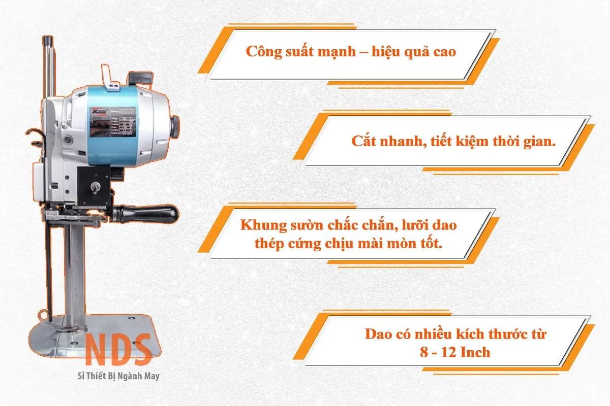 Đặc điểm máy cắt vải đứng Kaisiman 8003