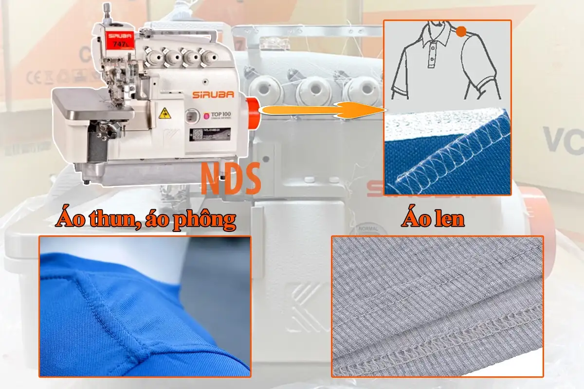 Ứng dụng thực tế máy vắt sổ 4 chỉ 747L