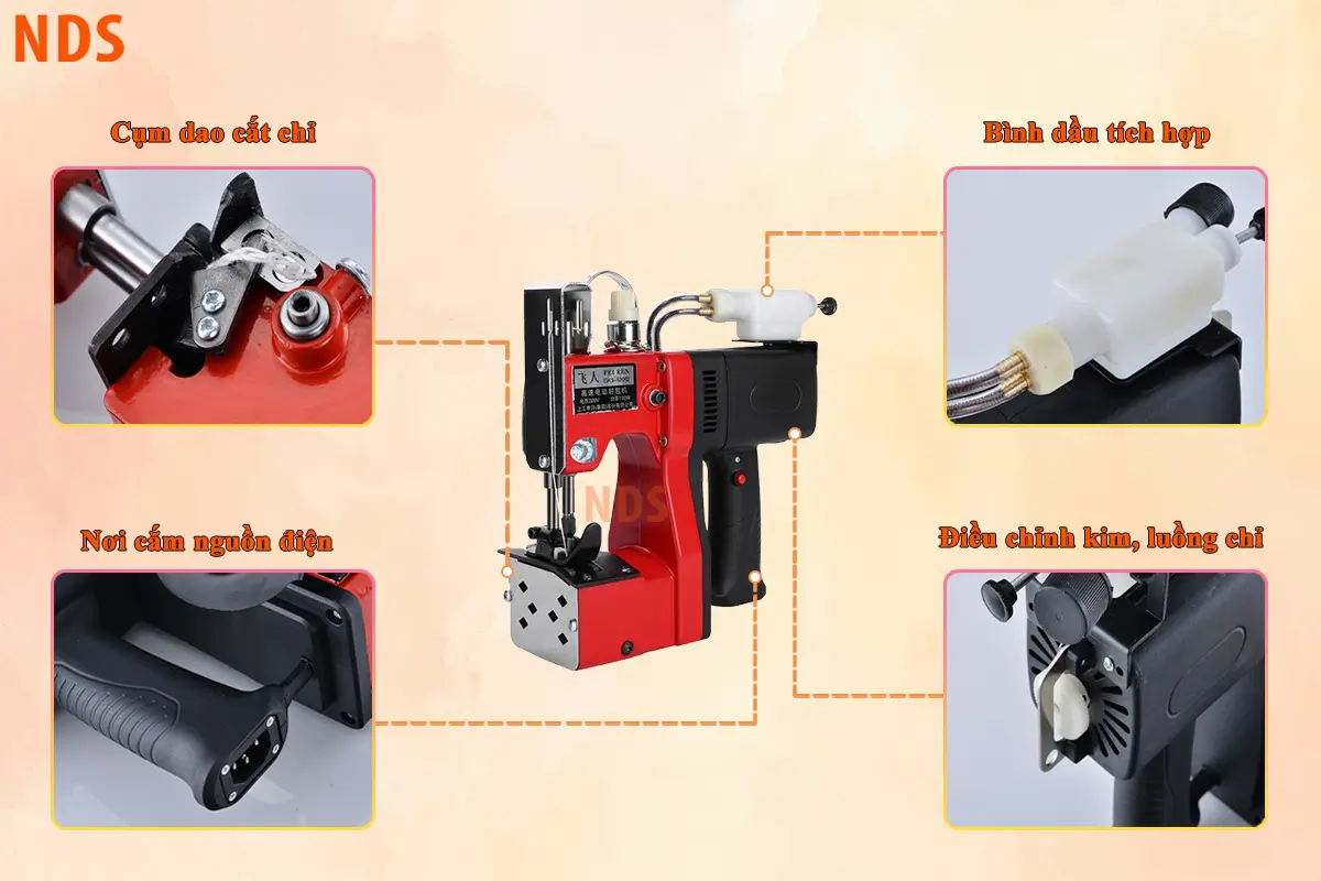 Máy khâu bao bì cầm tay GK9-520
