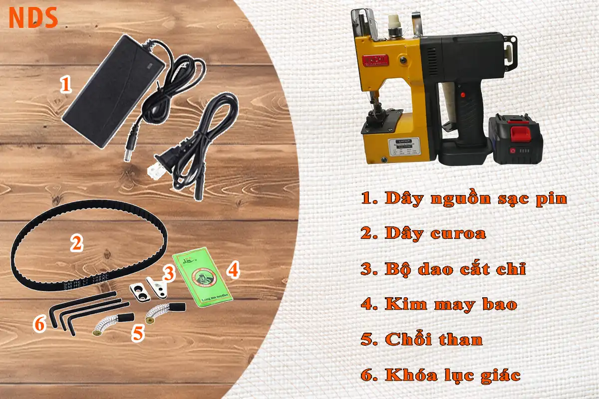 Linh kiện kèm theo máy may bao KC9-200D