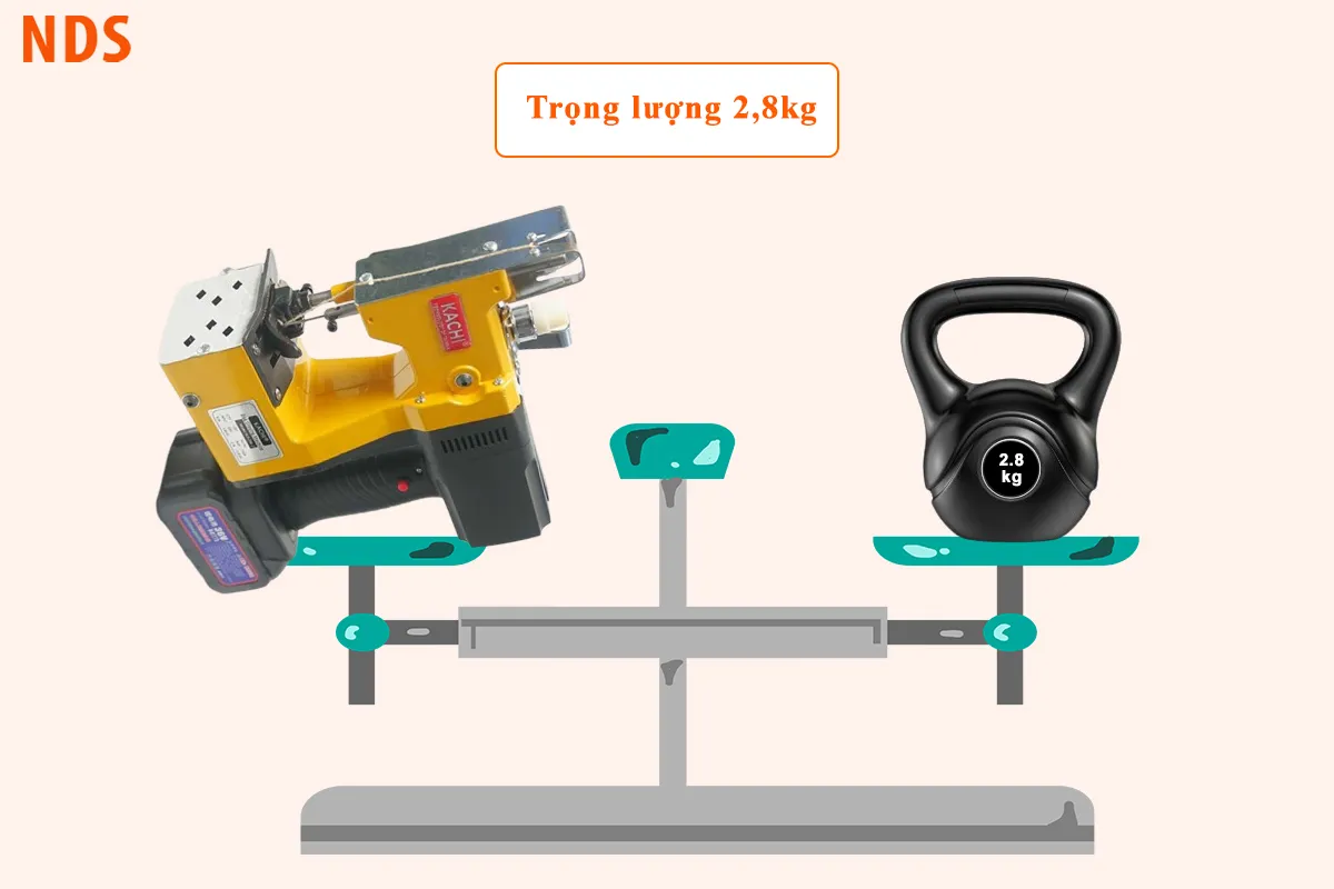 Trọng lượng của máy may bao KC9-200D