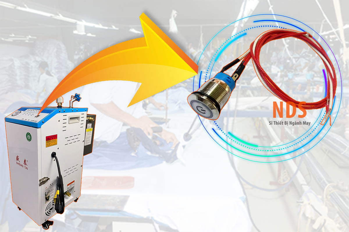 Vị trí công tắc nồi hơi bàn ủi công nghiệp ST-9, ST-10, ST-17
